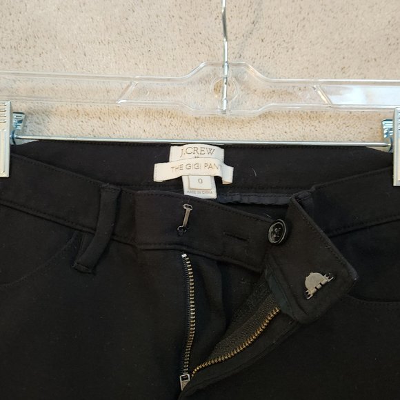 J Crew Gigi Pant, black, size 0 - Picture 6 of 7